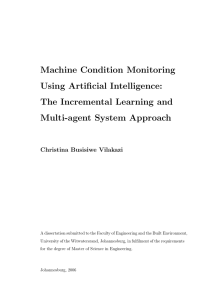 Machine Condition Monitoring Using Artificial Intelligence: The