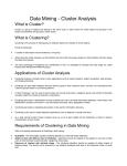 Data Mining - Cluster Analysis