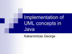 Implementation of UML concepts in Java