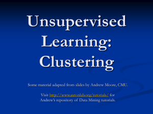 Unsupervised Learning - Bryn Mawr Computer Science