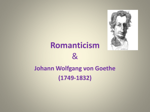 Romanticism and - Mrs. Anthony`s English 2