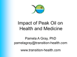 Health, Medicine and Our Addiction to Oil