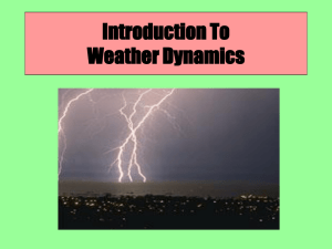 Introduction To Weather Dynamics