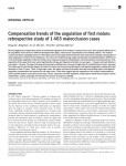 Compensation trends of the angulation of first molars: retrospective