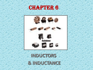 An Inductor are passive components that stores