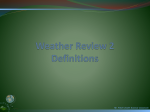 Weather Review 2 Definitions