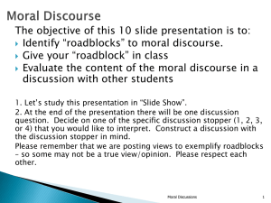 Moral Discourse