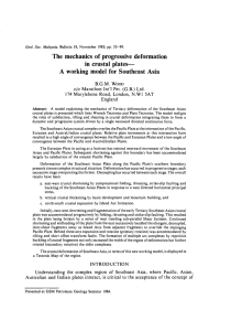 The mechanics of progressive deformation in crustal plates