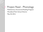Phonology Training PowerPoint - Woodland Park School District Re-2