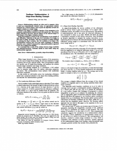 Nonlinear multiresolution: a shape-from-shading example - CS