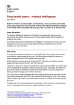 Drug health harms – national intelligence