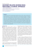 excipient-related adverse drug reactions: a clinical approach