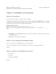 Chapter 4: Probabilities and Proportions
