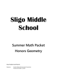 Math Department Sligo Middle School