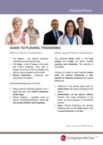 Guide to Pleural Thickening - Asbestos illness