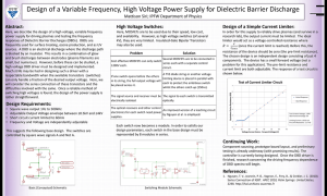 Construction of a Variable Frequency High Voltage Power Supply