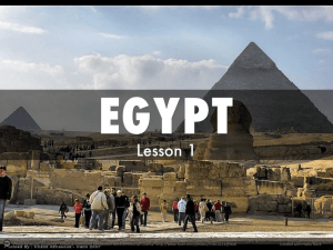 Egypt Lesson 1