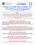 Speciality-flyer - Experts In Home Health Management, Inc.