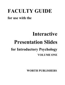 Interactive Presentation Slides Faculty Guide