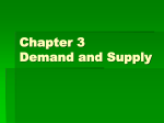 Chapter 3 Demand and Supply