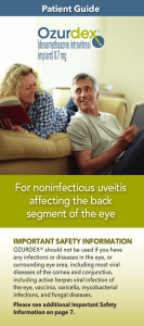 for noninfectious uveitis affecting the back segment of the