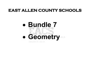 Bundle 7 Geometry - East Allen County Schools