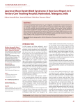 Laurence Moon Bardet Biedl Syndrome: A Rare Case Report in A