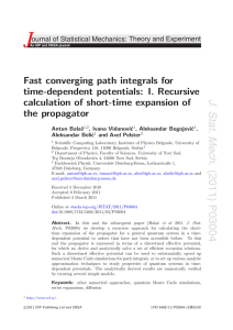 Fast converging path integrals for time-dependent potentials
