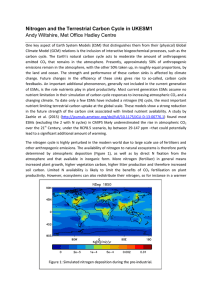 Nitrogen and the Terrestrial Carbon Cycle in UKESM1 Andy