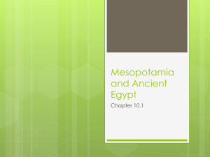 Mesopotamia and Ancient Egypt