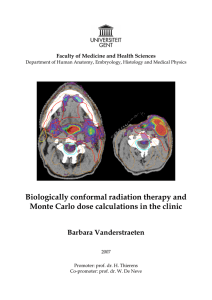 Biologically conformal radiation therapy and Monte