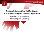 Embedded Algorithm in Hardware: A Scalable Compact Genetic
