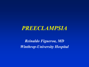 preeclampsia - Saint Francis Hospital and Medical Center