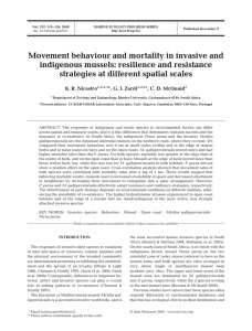 Movement behaviour and mortality in invasive and indigenous