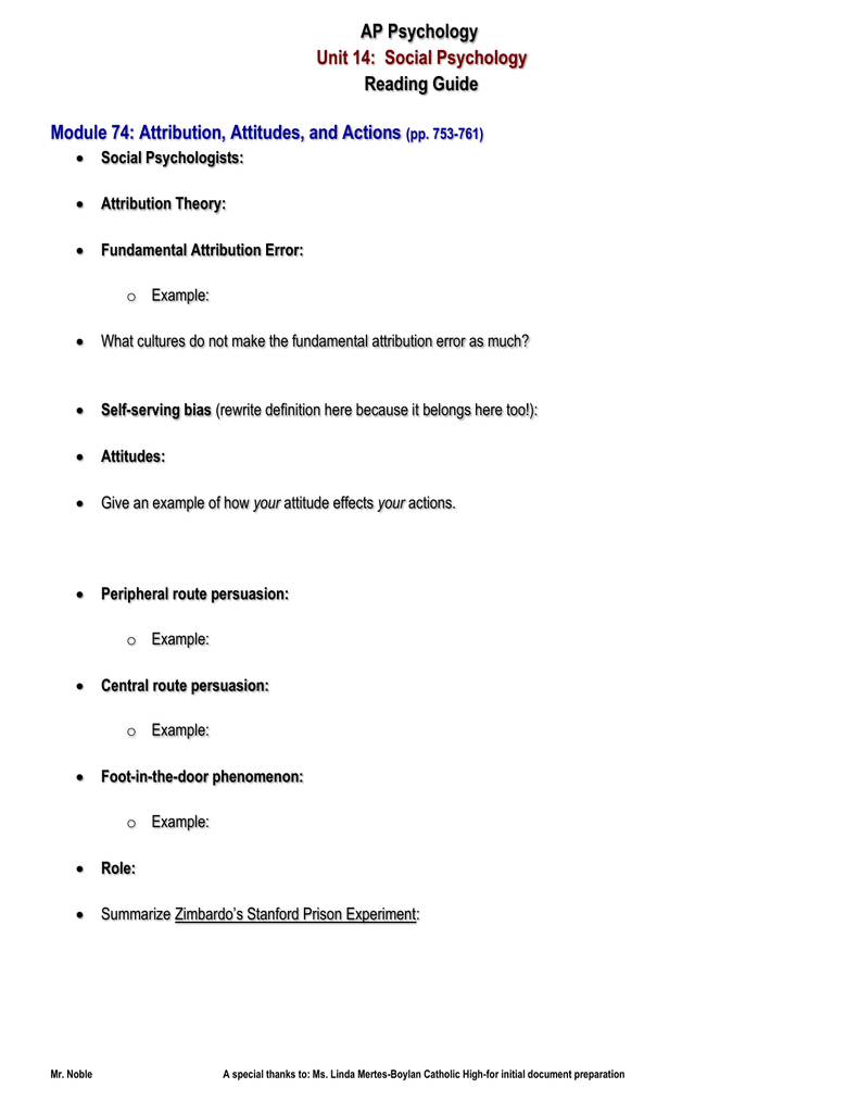 Unit 14 Reading Guide