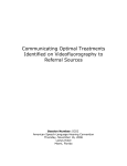 Communicating Optimal Treatments Identified on