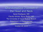Granulomatous Diseases of the Head and Neck