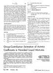 Group-contribution estimation of activity coefficients in nonideal
