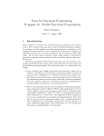 Proof for functional programming - University of Kent School of