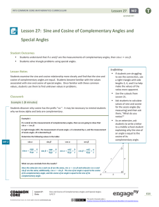 Geometry Module 2, Topic E, Lesson 27: Teacher