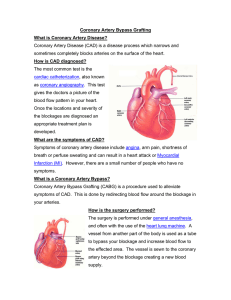 Coronary Artery Bypass Grafting What is Coronary