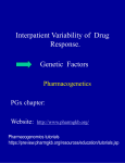 Lecture 3: Pharmacogenetics