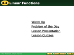 linear function