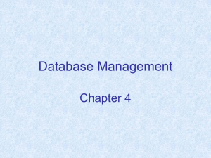 Chapter 4: Database Management