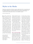Myths in the Media - STA HealthCare Communications