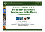Australia`s Oceans Policy: Ecologically Sustainable Development in