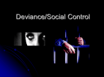 Deviance/Social Control