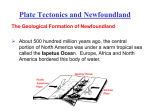 Plate Tectonics and Newfoundland