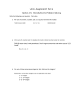 Unit 1 Assignment 9 Part 1 Section 2.5: Introduction to Problem