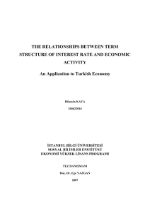 THE RELATIONSHIPS BETWEEN TERM STRUCTURE OF
